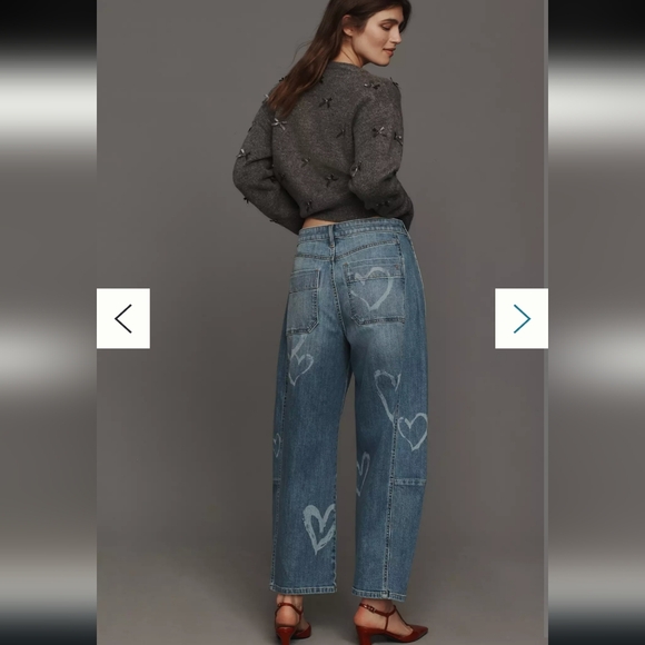 The Kenna Mid-Rise Heritage Barrel Jeans by Pilcro: Icon Edition HEART JEANS - Picture 6 of 16